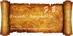 Fucskó Barnabás névjegykártya